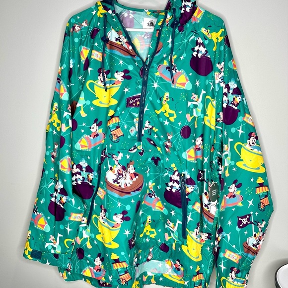 Disney Parks Play in the Park Rain Jacket Women’s Large - Picture 2 of 8